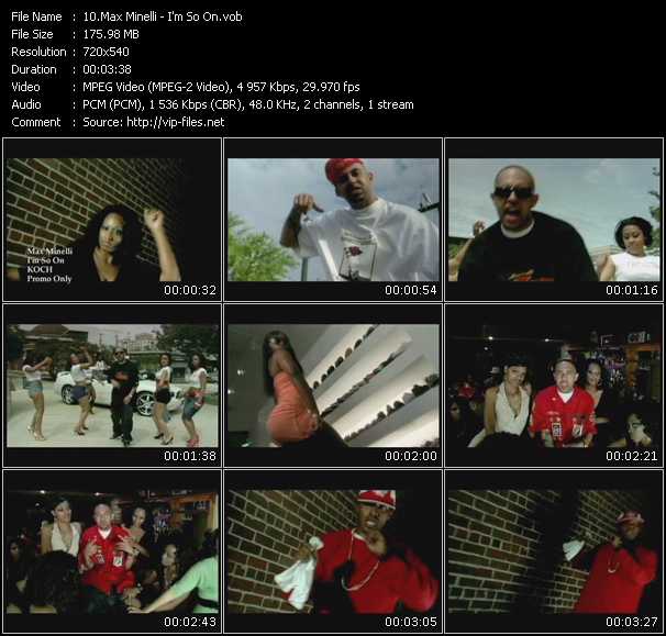 Max Minelli video ”I'm So On” from dvd ”Urban Video November 2008”