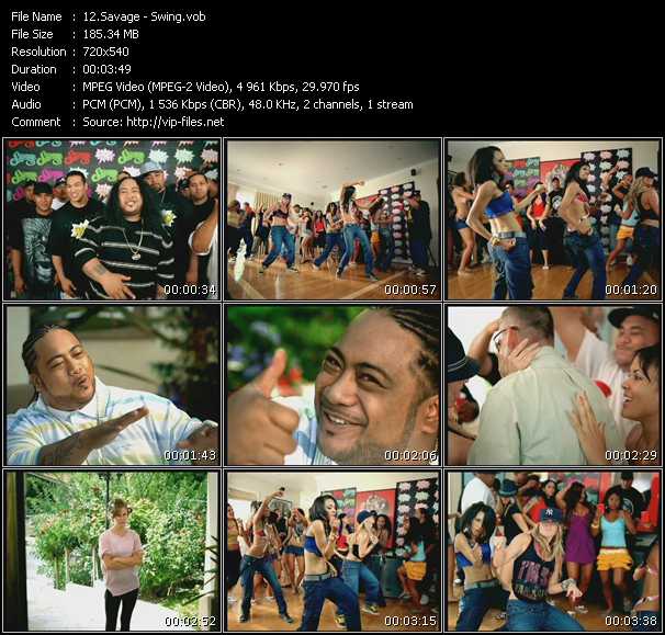 Savage video ”Swing” from dvd ”Urban Video November 2008”