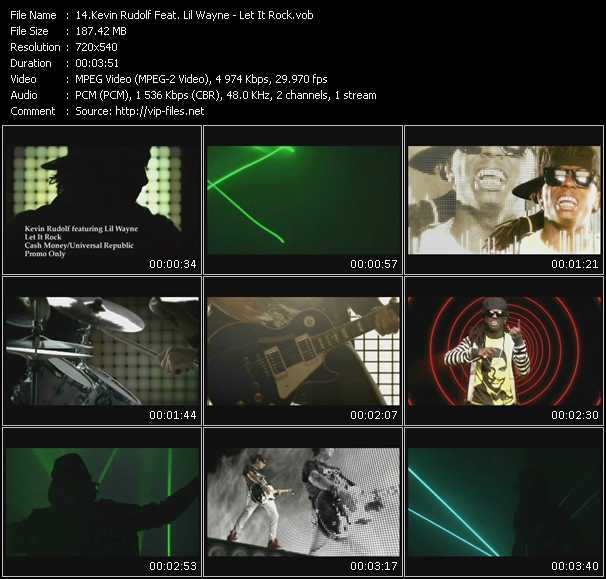 Kevin Rudolf Feat. Lil' Wayne video ”Let It Rock” from dvd ”Urban Video November 2008”