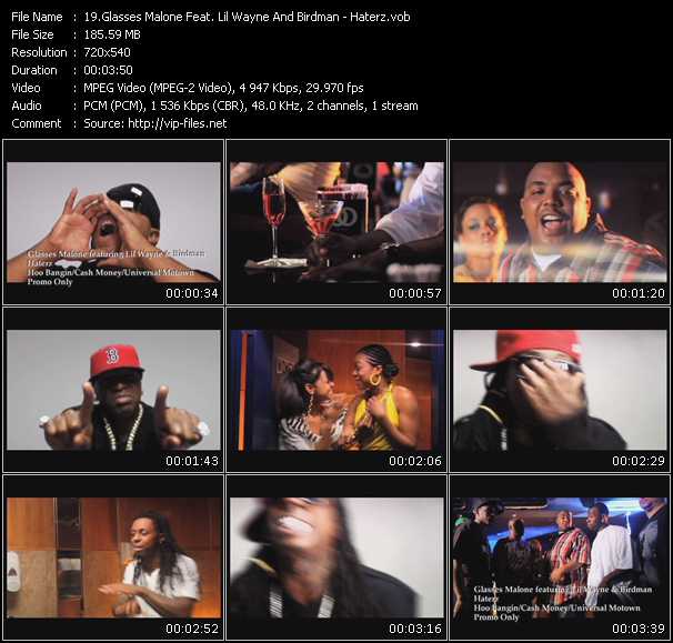 Glasses Malone Feat. Lil' Wayne And Birdman video ”Haterz” from dvd ”Urban Video November 2008”