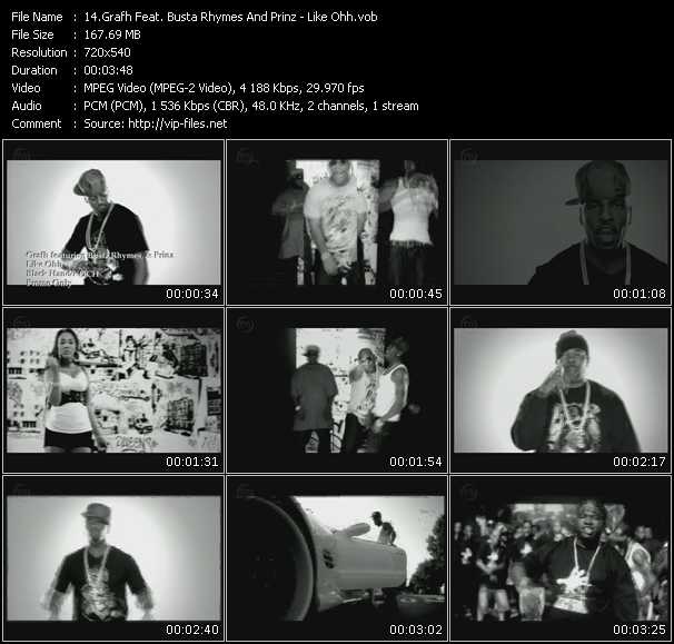 Grafh Feat. Busta Rhymes And Prinz video ”Like Ohh” from dvd ”Urban Video December 2008”