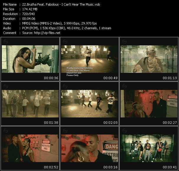 Brutha Feat. Fabolous video ”I Can't Hear The Music” from dvd ”Urban Video December 2008”