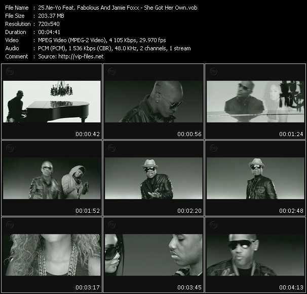 Ne-Yo Feat. Fabolous And Jamie Foxx video ”She Got Her Own” from dvd ”Urban Video December 2008”