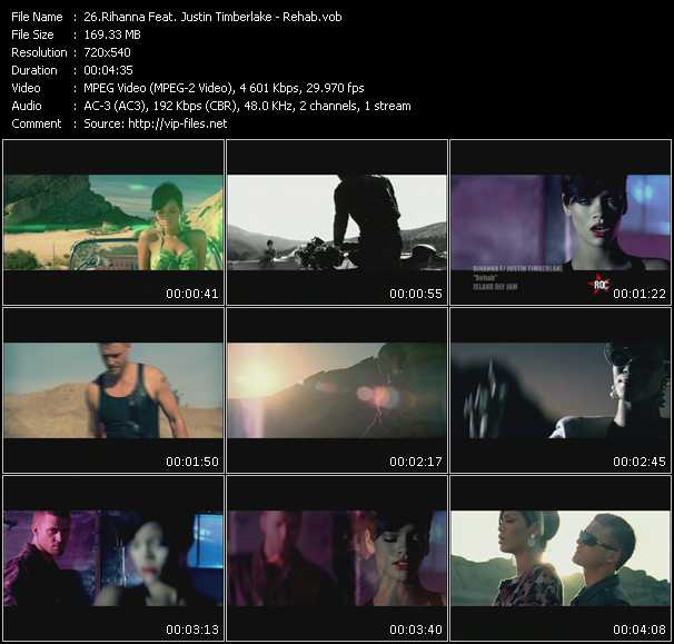 Rihanna Feat. Justin Timberlake video ”Rehab” from dvd ”Rock America Mainstream December 2008”