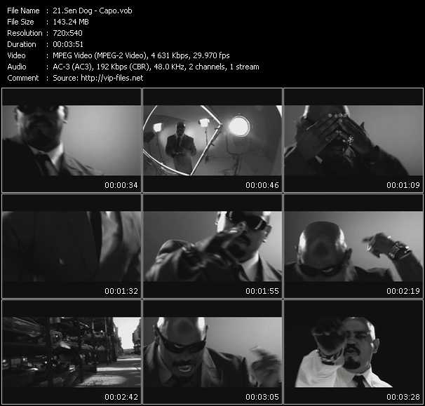 Sen Dog video ”Capo” from dvd ”Rock America Urban January 2009”