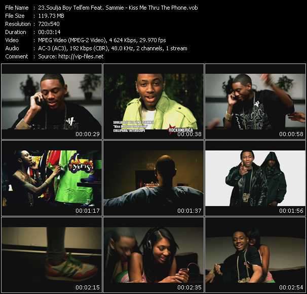 Soulja Boy Tell 'Em Feat. Sammie video ”Kiss Me Thru The Phone” from dvd ”Rock America Urban January 2009”