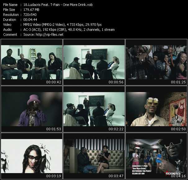 Ludacris Feat. T-Pain video ”One More Drink” from dvd ”Rock America Urban December 2008”