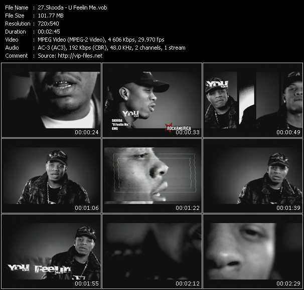 Skooda video ”U Feelin Me” from dvd ”Rock America Urban December 2008”