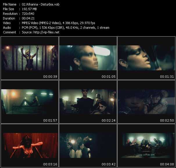 Rihanna video ”Disturbia” from dvd ”Screenplay VJ-Pro Club Vision September 2008”