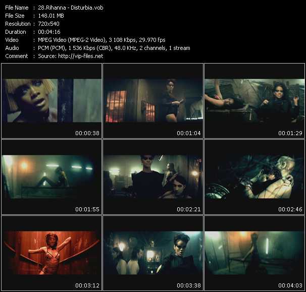 Rihanna video ”Disturbia” from dvd ”Screenplay VJ-Pro Dance Vision September 2008”