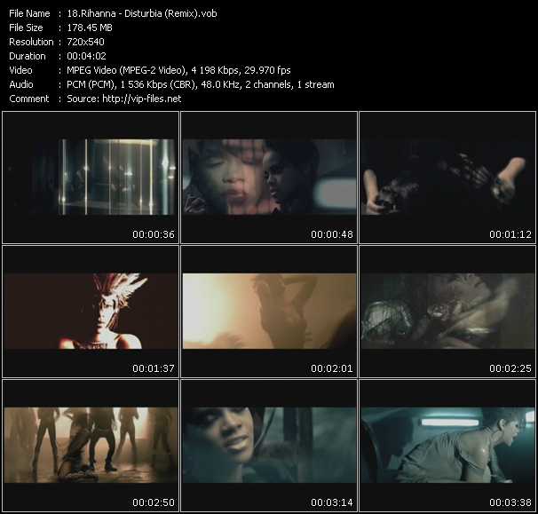 Rihanna video ”Disturbia (Remix)” from dvd ”Screenplay VJ-Pro Dance Vision December 2008”