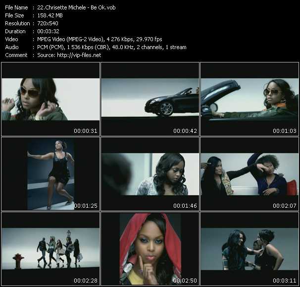 Chrisette Michele video ”Be Ok” from dvd ”Screenplay VJ-Pro Hits Vision February 2008”