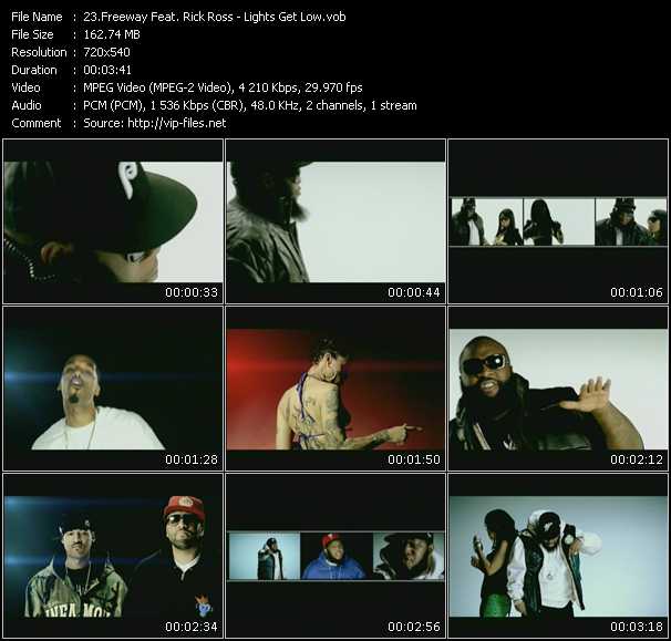 Freeway Feat. Rick Ross video ”Lights Get Low” from dvd ”Screenplay VJ-Pro Hits Vision February 2008”