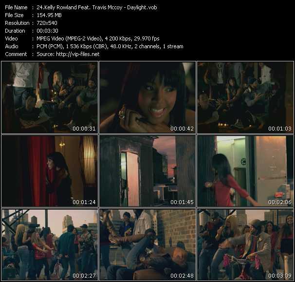 Kelly Rowland Feat. Travis McCoy video ”Daylight” from dvd ”Screenplay VJ-Pro Hits Vision February 2008”