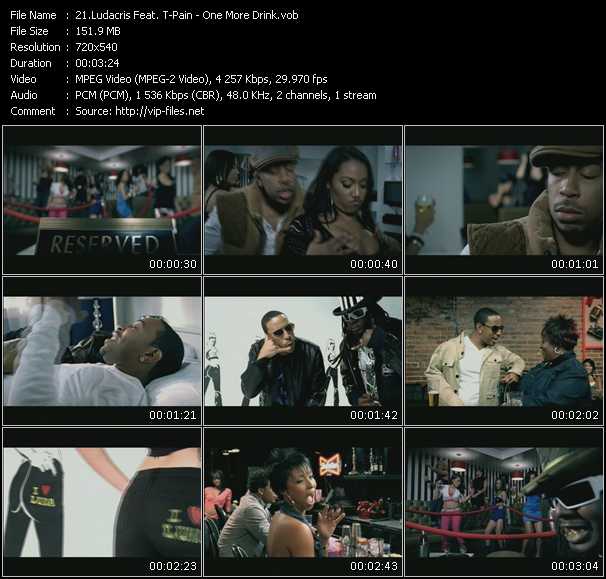 Ludacris Feat. T-Pain video ”One More Drink” from dvd ”Screenplay VJ-Pro Hits Vision February 2009”