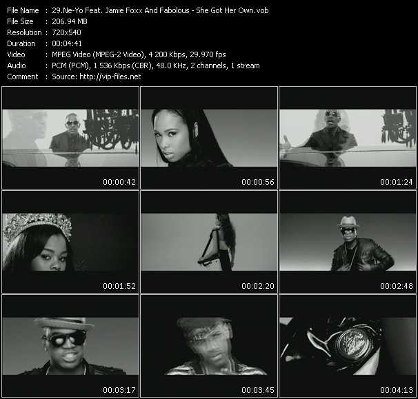 Ne-Yo Feat. Jamie Foxx And Fabolous video ”She Got Her Own” from dvd ”Screenplay VJ-Pro Hits Vision February 2009”