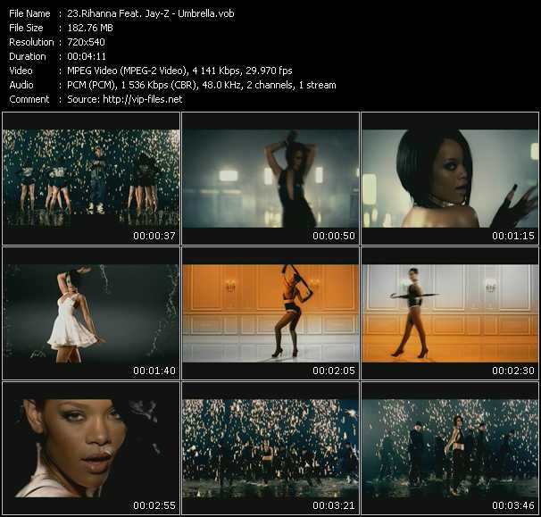 Rihanna Feat. Jay-Z video ”Umbrella” from dvd ”Screenplay VJ-Pro Hits Vision July 2007”