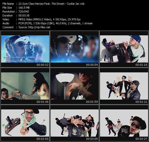 Gym Class Heroes Feat. The-Dream video ”Cookie Jar” from dvd ”Screenplay VJ-Pro Hits Vision October 2008”