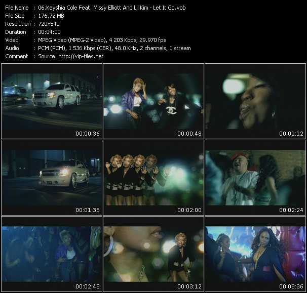 Keyshia Cole Feat. Missy Elliott And Lil' Kim video ”Let It Go” from dvd ”Screenplay VJ-Pro Urban Vision October 2007”