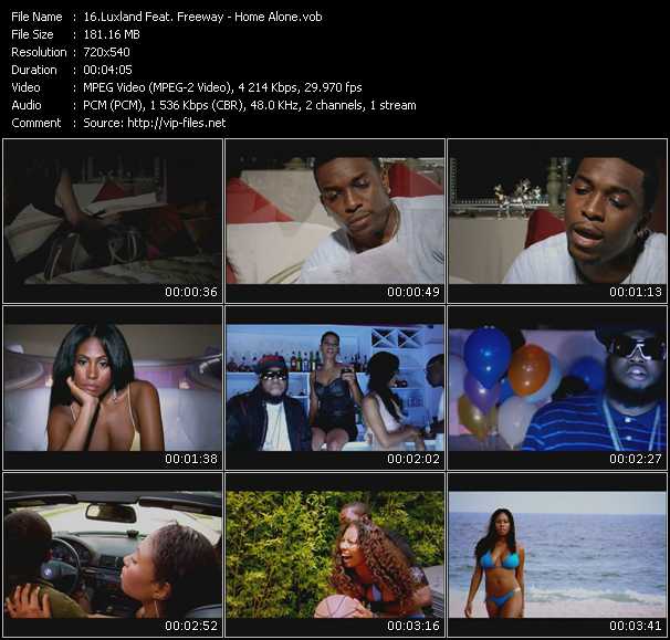 Luxland Feat. Freeway video ”Home Alone” from dvd ”Screenplay VJ-Pro Urban Vision October 2007”