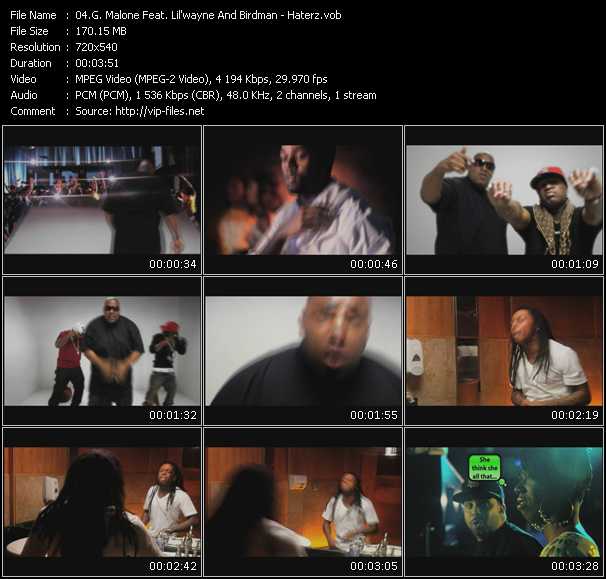 Glasses Malone Feat. Lil' Wayne And Birdman video ”Haterz” from dvd ”Screenplay VJ-Pro Urban Vision December 2008”