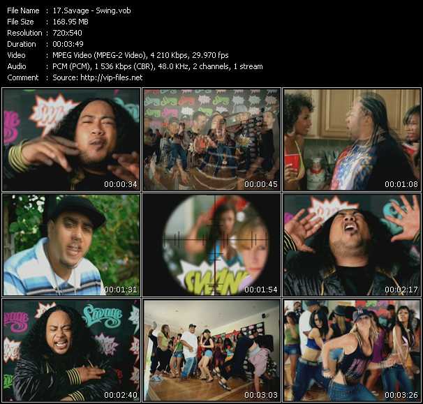 Savage video ”Swing” from dvd ”Screenplay VJ-Pro Urban Vision December 2008”