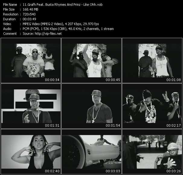 Grafh Feat. Busta Rhymes And Prinz video ”Like Ohh” from dvd ”Screenplay VJ-Pro Urban Vision January 2009”