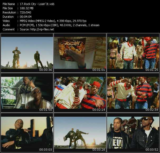 Rock City video ”Losin' It” from dvd ”Screenplay VJ-Pro Urban Vision September 2008”