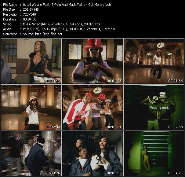 Lil' Wayne Feat. T-Pain And Mack Maine video ”Got Money” from dvd ”Screenplay VJ-Pro Urban Vision October 2008”