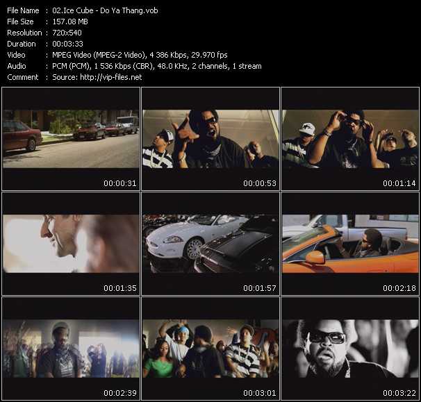 Ice Cube video ”Do Ya Thang” from dvd ”Screenplay VJ-Pro Urban Vision October 2008”