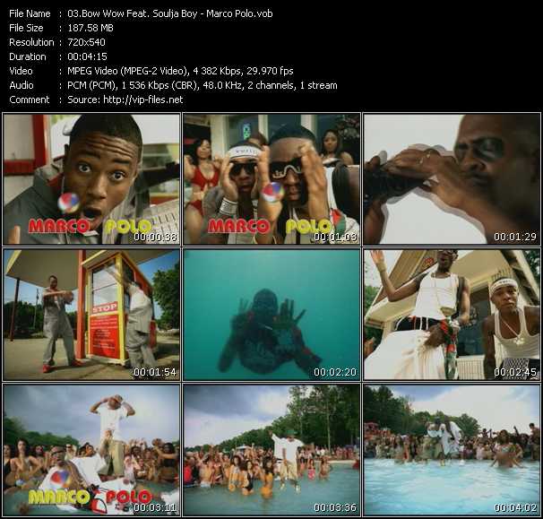 Bow Wow Feat. Soulja Boy Tell 'Em video ”Marco Polo” from dvd ”Screenplay VJ-Pro Urban Vision October 2008”