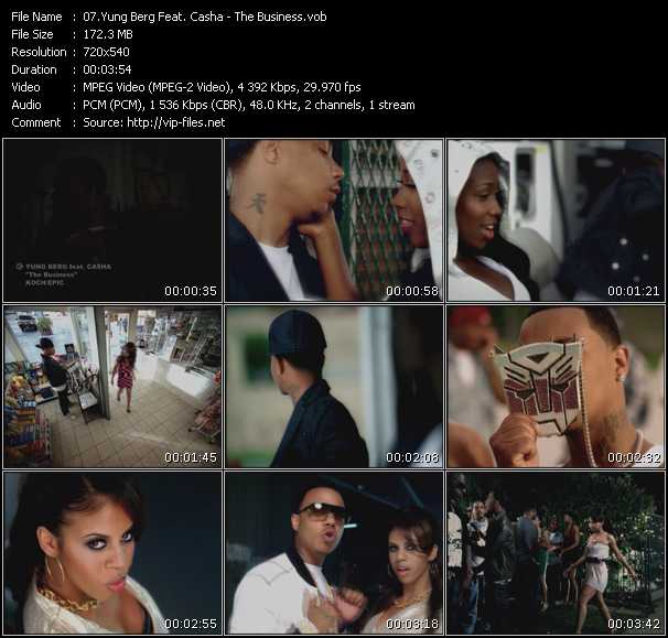 Yung Berg Feat. Casha video ”The Business” from dvd ”Screenplay VJ-Pro Urban Vision October 2008”