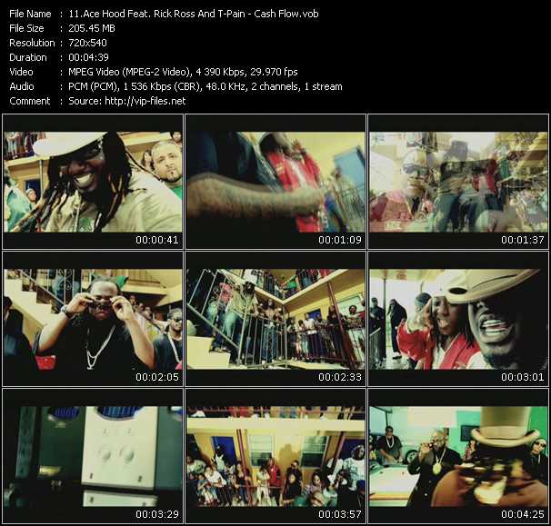 Ace Hood Feat. Rick Ross And T-Pain video ”Cash Flow” from dvd ”Screenplay VJ-Pro Urban Vision October 2008”
