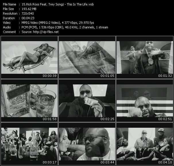 Rick Ross Feat. Trey Songz video ”This Is The Life” from dvd ”Screenplay VJ-Pro Urban Vision October 2008”