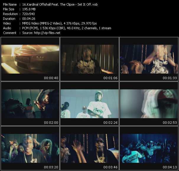 Kardinal Offishall Feat. The Clipse video ”Set It Off” from dvd ”Screenplay VJ-Pro Urban Vision October 2008”