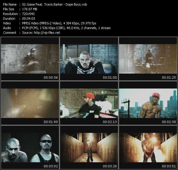 Game Feat. Travis Barker video ”Dope Boys” from dvd ”Screenplay VJ-Pro Urban Vision November 2008”