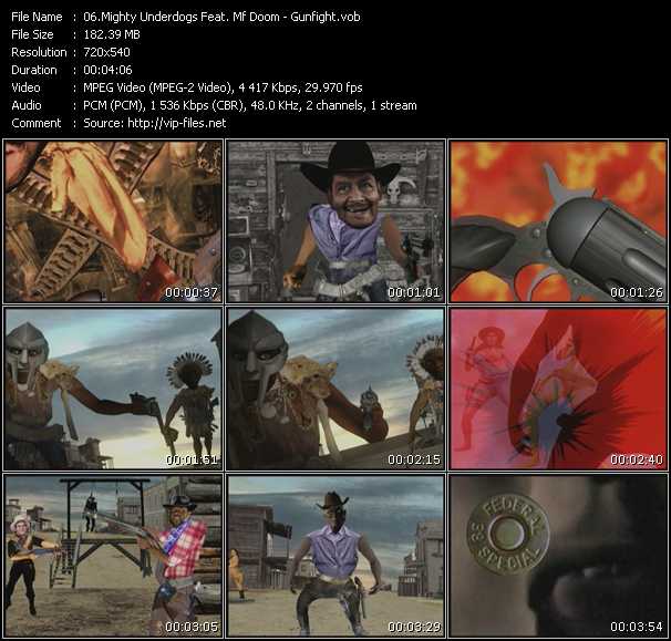 Mighty Underdogs Feat. Mf Doom video ”Gunfight” from dvd ”Screenplay VJ-Pro Urban Vision November 2008”