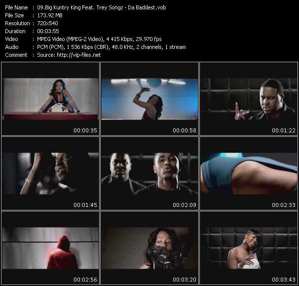 Big Kuntry King Feat. Trey Songz video ”Da Baddest” from dvd ”Screenplay VJ-Pro Urban Vision November 2008”