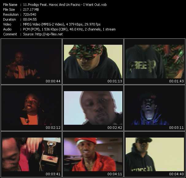 Prodigy Of Mobb Deep Feat. Havoc And Un Pacino video ”I Want Out” from dvd ”Screenplay VJ-Pro Urban Vision November 2008”