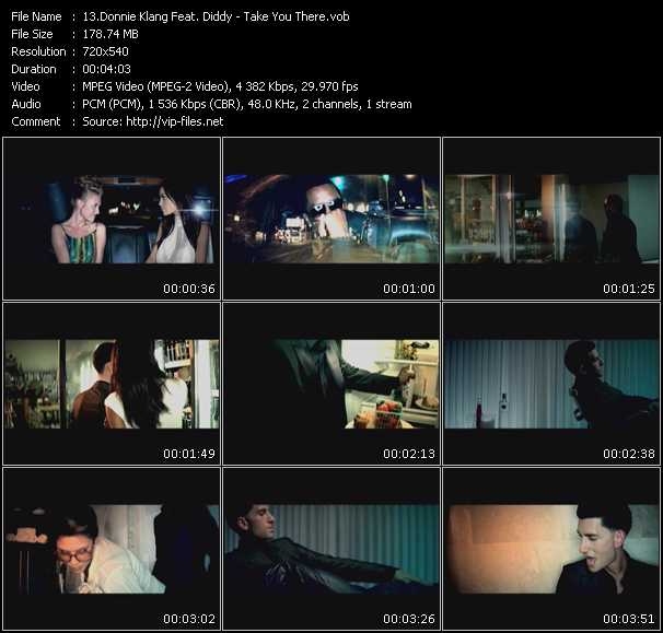 Donnie Klang Feat. P. Diddy (Puff Daddy) video ”Take You There” from dvd ”Screenplay VJ-Pro Urban Vision November 2008”