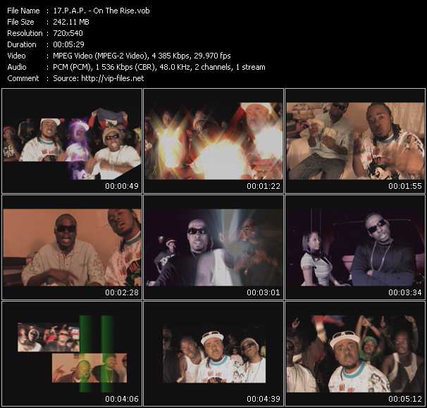 P.A.P. video ”On The Rise” from dvd ”Screenplay VJ-Pro Urban Vision November 2008”