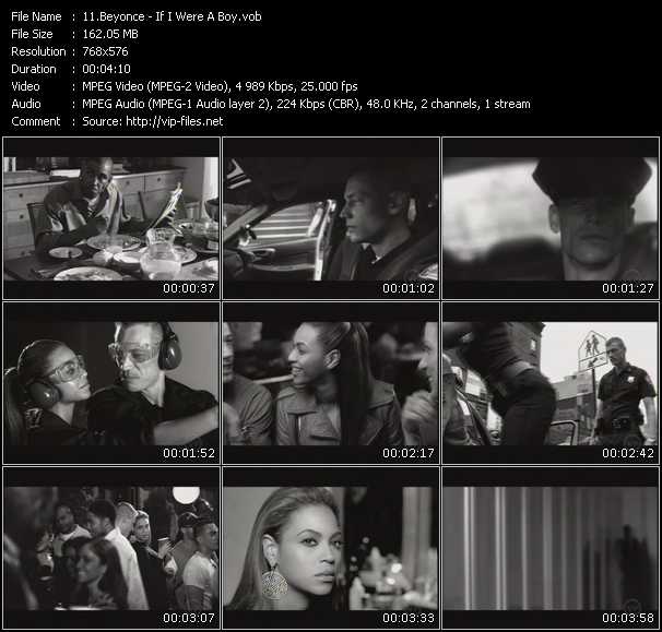 Beyonce video ”If I Were A Boy” from dvd ”The Video Pool UK November 2008”