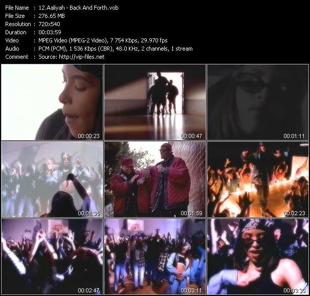 Aaliyah video ”Back And Forth” from dvd ”ETV ET-VideoLink Nite Life 206 July 1994”