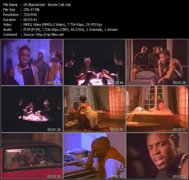 Blackstreet video ”Booti Call” from dvd ”ETV ET-VideoLink Nite Life 207 August 1994”