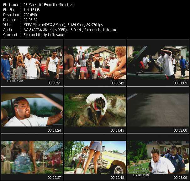 Mack 10 video ”From The Street” from dvd ”ETV Network Vital Dance 9035 August 2000”