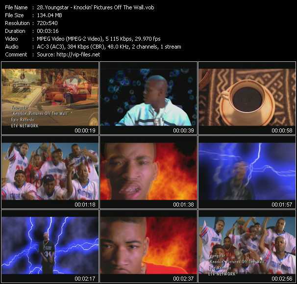 Youngstar video ”Knockin' Pictures Off The Wall” from dvd ”ETV Network Vital Hitz 2029 February 2000”