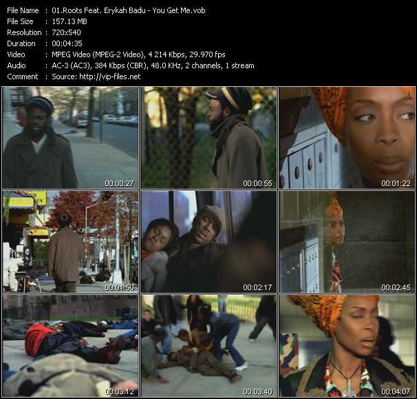 Roots Feat. Erykah Badu video ”You Get Me” from dvd ”ETV Network Vital Hitz 2019 April 1999”