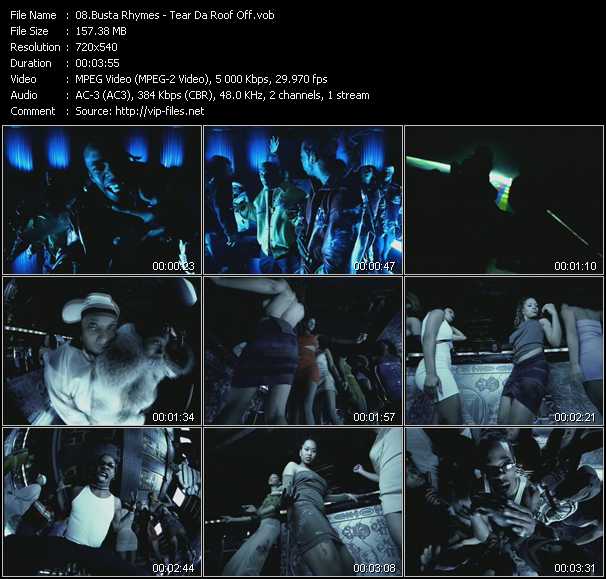 Busta Rhymes video ”Tear Da Roof Off” from dvd ”ETV Network Vital Hitz 2020 May 1999”