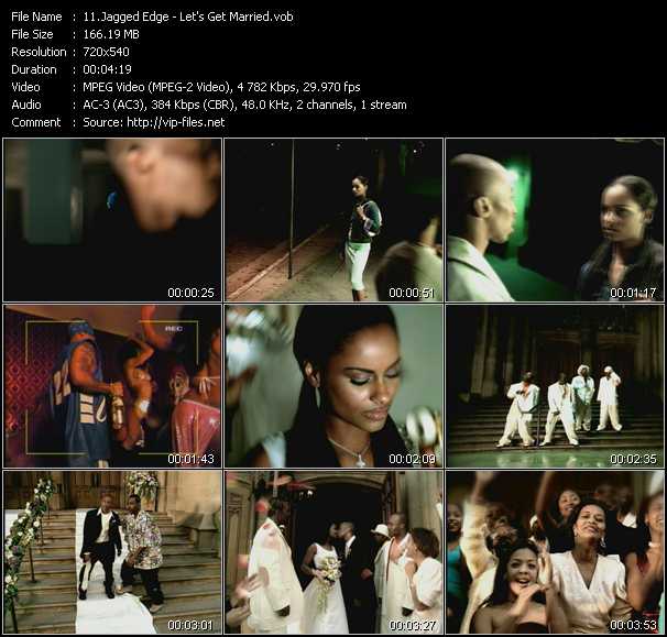 Jagged Edge video ”Let's Get Married” from dvd ”ETV Network Vital Hitz 2033 June 2000”