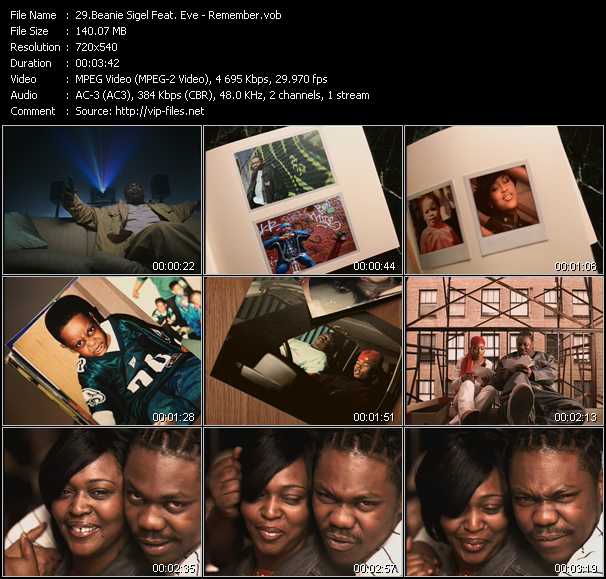 Beanie Sigel Feat. Eve video ”Remember” from dvd ”ETV Network Vital Hitz 2033 June 2000”